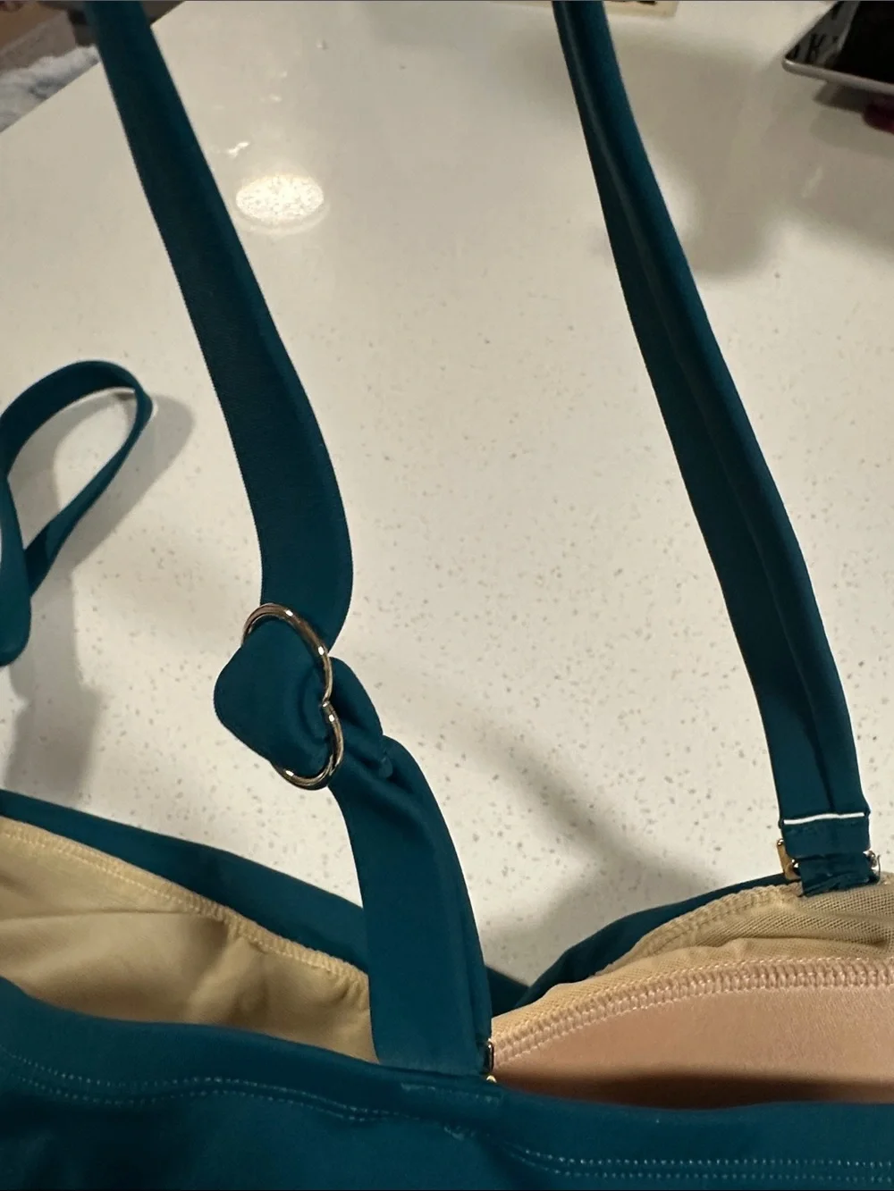 Swimsuits For All Teal Tankini Top